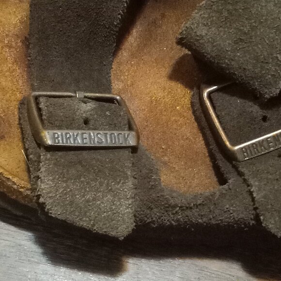 Birkenstock Womens Arizona Soft Footbed Brown Suede Sandals Size 40 US 9 Narrow - Picture 5 of 5